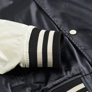 Veste en satin unisexe noir et blanc 2026 Vestes 2025 Vestes Vestes personnalisées Vestes d'école Vestes de soirée Nouvelle tendance de la mode Nouveau - Product Image 4