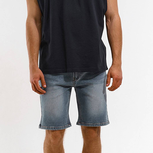 Shorts en jean décontractés de qualité supérieure, personnalisables avec logo, respirants, style basique pour les saisons printemps, été et automne 2025 - Product Image 1