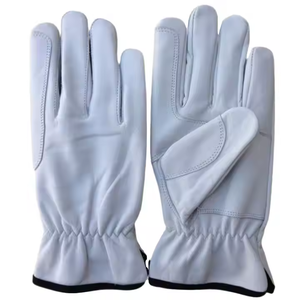 High Quality Heavy-Duty Cowhide Grain Leather Driver Gloves Long-Lasting Soft Comfortable Safety Gloves for Construction Garden - Product Image 1