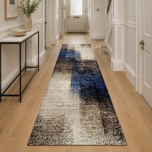 Alfombra de Chenilla Lavable a Máquina, Antideslizante, con Estampado Digital Oriental Tradicional en Gris Carbón, Modelo LXDP-0627 de RUGS DEPOT, Venta al Por Mayor - Product Image 5