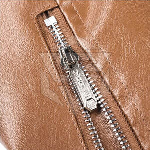 2025แจ็คเก็ตหนังวัวผู้ชายปกตั้งสไตล์สตรีทหนังแท้ระบายอากาศแห้งเร็วสไตล์สตรีทสำหรับฤดูหนาว - Product Image 6