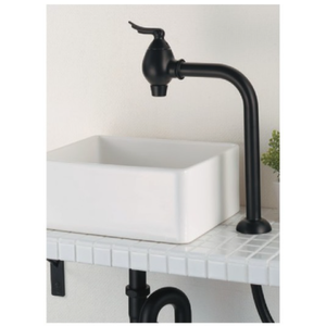 Kakudai ANGEL EGG moderno clásico de un solo orificio de una sola manija montaje en cubierta de bronce baño grifo de pie agua burbujeante suave Japón - Product Image 6