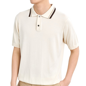 Chemises polo de sport vierges à séchage rapide pour hommes, t-shirts polo imprimés, polos personnalisés unis, matériel 100% coton, sur mesure, bon marché - Product Image 1