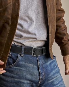 Cinturones de Cuero Vacuno Genuino para Hombre, Elegantes y Personalizados al por Mayor, con Hebilla de Aleación y Opciones de Logotipo para un Estilo Formal - Product Image 5