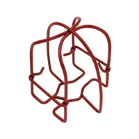 Double crochet en acier au carbone chromé rouge 1/2" IPS pour la lutte contre les incendies de classe A/B, marque QF SG1232CP/SG1232R TW
