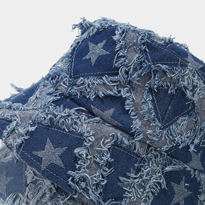 Sombrero de Pescador de Mezclilla con Diseño Desgastado y Estrellas, Novedad de Otoño, para Hombre y Mujer, para Exteriores, Protección Solar - Product Image 6