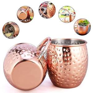 Hand Hammered Eco-Friendly <b>Large</b> Capacity Glossy Polish Copper <b>Mug</b> with Authentic Texture From M/S SHAAD HANDICRAFTS - Product Image 6