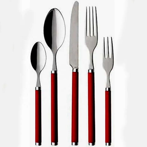 Juego de cubiertos de plata moderno en acero inoxidable con acabado de espejo, perfecto para bodas, cenas elegantes y ocasiones especiales - Product Image 4