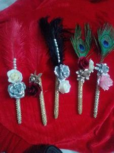 2025 mode à la main Mayo Mehndi Nikkah stylo assiettes nouveauté panier fleur dentelle conception Mehndi plaques OEM entretenu - Product Image 6