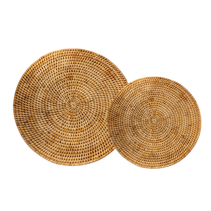 Hot Trend WOVEN <b>RATTAN</b> CHARGER PLATE <b>PLACEMATS</b> Handwoven Dining Accessory Vietnam Crafts Natural Table Decor - Product Image 1