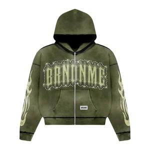 Conjunto Deportivo Unisex de Invierno, Transpirable, con Capucha, Estampado Personalizado, Corte Regular, Pantalones Deportivos Acampanados con Cierre, Último Modelo - Product Image 2