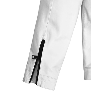 Chaqueta de Cuero Vacuno Original para Hombre, Chaqueta de Motociclista con Logotipo Personalizado, Chaqueta de Invierno Impermeable con Cremallera - Product Image 5