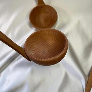 Cuillère en bois durable, design luxueux, prise en main confortable, outil de cuisine, usage unique pour les fêtes, pour la cuisine, les soupes, les sauces, le mélange, le chaud - Product Image 4
