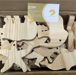 Juguete de Madera Natural Tallado a Mano de Origen Vietnamita para Jugar, Aprender, Decorar el Hogar y como Regalo - Product Image 2