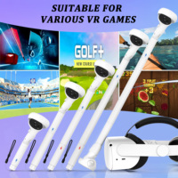 Poignées d'extension pour manettes VR Oculus Meta Quest 2, poignée longue détachable en 4 sections, accessoires pour jeux VR
