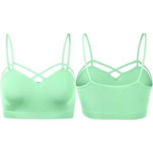 Sujetador deportivo de Yoga transpirable de secado rápido ligero de talla grande para mujer con logotipo frontal para entrenamiento de gimnasio - Product Image 6