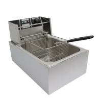 Friteuse électrique commerciale pour restaurant, thermostat réglable, sans fumée, BaoKang ZL-81, machine à poulet et frites