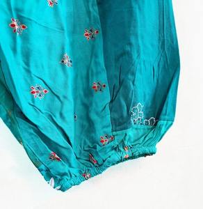 Pantalon sarouel de style bohème pour femmes patchwork multicolore fermeture à la taille élastique poches Streetwear taille XL pour les festivals d'été - Product Image 5