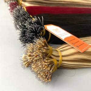Extensiones de cabello humano recto de queratina de Punta Nano 12A de Grado Superior Color personalizable proveedor mayorista vietnamita - Product Image 1