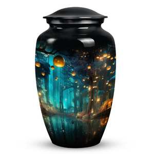 Urna funeraria inspirada en la naturaleza para cenizas decorativa moderna personalizable para cenizas de cremación urnas personalizadas para bebés - Product Image 1