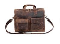 Porte-documents en cuir personnalisé 18 pouces, sacoches pour ordinateur portable pour hommes et femmes, meilleur sac de bureau, d'école et d'université