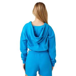 Ensemble assorti de haut court rose et short, veste de sport zippée, sweat à capuche, logo personnalisé, coupe-vent, 2 ensembles de tenues pour femmes - Product Image 4