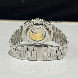 Hip Hop Pass diamant testeur Vvs Moissanite cadran rond conception mouvement automatique montres bijoux en gros - Product Image 4