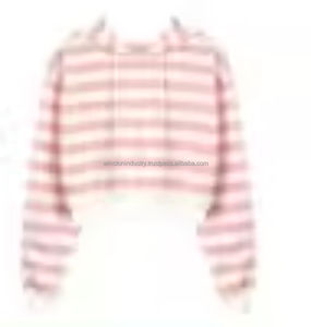 Custom Logo Printing Polyester Short Hoodie High Quality Sweatshirts Women <b>Crop</b> <b>Top</b> Hoodie 2024 New Style 2024 Short Hoodi - Product Image 6