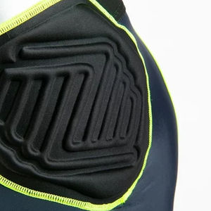 Pantalon de compression de football américain 5 coussinets Pantalon de ceinture d'impact rembourré Rugby Wear - Product Image 3