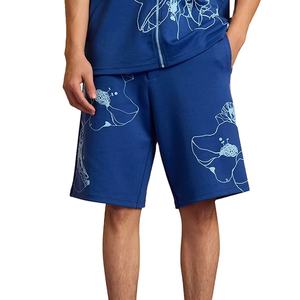 Pantalones Cortos Casuales para Hombre, Fáciles de Usar, Cintura Alta, Cierre con Cordón, Estampado Floral, 100% Algodón, Secado Rápido - Product Image 1