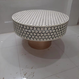 Consola con Incrustaciones de Hueso, Mesa de Centro de Lujo Hecha a Mano con Incrustaciones de Hueso para Hogares Modernos, Muebles con Incrustaciones de Hueso al por Mayor - Product Image 1