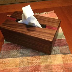 Boîte à mouchoirs en bois rustique, porte-mouchoirs en bois artisanal, boîte à mouchoirs, organisateur de bureau en bois, étui pour le rangement au bureau - Product Image 2