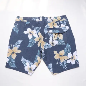 Ensemble de shorts en coton et nylon tricotés taille haute anti-rides pour hommes Style décontracté avec impression de motifs 3D Poche décorative de logo chaude - Product Image 3