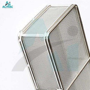 Cesta de Malla Metálica Manual de Calidad Premium ALMAC 2025 con Tapa con Cierre, Certificación CE, Instrumento Médico para un Almacenamiento Eficiente de Instrumentos OEM - Product Image 6
