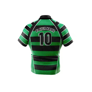 Jersey de Rugby Transpirable de Poliéster 100% a Precio Razonable, Uniforme Estampado de Talla Grande, Sublimación al por Mayor, Logotipo Personalizado del Equipo - Product Image 6