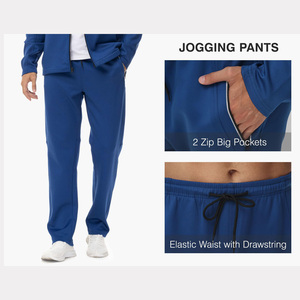 Survêtement Homme Polyester Tech Polaire Full Zip Hoodie Jogger Deux Pièces Ensemble de Jogging Confortable Léger - Product Image 5