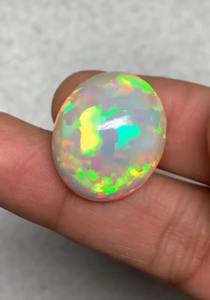 Cabujón de ópalo etíope Natural AAA + 25x20x14 MM Forma ovalada Piedra preciosa suelta genuina Ópalo raro y genuino - Product Image 6