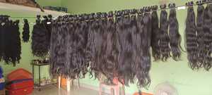 Extensiones de cabello Remy ondulado sedoso de 14-30 pulgadas, extensiones de cabello, cutícula alineada, cabello humano indio crudo, trama de máquina - Product Image 2