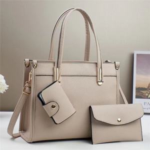 กระเป๋าโท้ทหนังแท้พรีเมี่ยมสำหรับผู้หญิง, กระเป๋าถือสะพายไหล่สะพายข้างทนทานอุปกรณ์เสริมการเดินทางสองโลโก้ออกแบบได้ตามต้องการสำหรับสุภาพสตรี2025 - Product Image 5