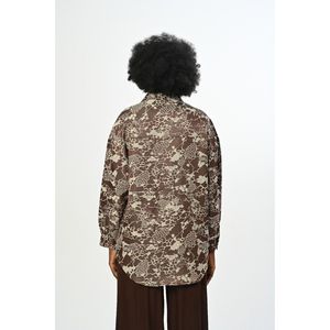 Camicia da donna con doppia tasca e motivo misto, confezionata singolarmente - Product Image 3