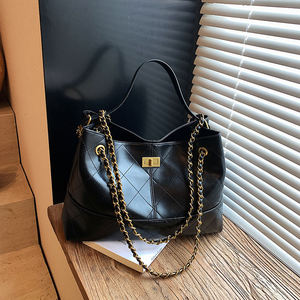Women's Casual Waterproof Shoulder Messenger <b>Bag</b> <b>Soft</b> Genuine <b>Leather</b> Polyester Two Straps Zipper Fashion Handbag for Everyday - Product Image 1