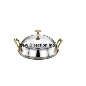 Servidor de cazuela de acabado antiguo de diseño personalizado ecológico, olla caliente con mango de diseñador para uso en vajilla - Product Image 1