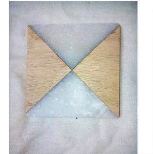 Juego de posavasos de MATERIAL PERSONALIZADO Almohadillas de piedra redondas de estilo clásico para cocina Hecho en India - Product Image 5