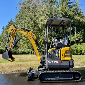 ENVÍO GRATUITO Excavadora Diésel CFG STE20R de 15 HP con Cuchilla Frontal de 39 a 49 Pulgadas, Cucharón de Excavación de 18 Pulgadas, Brazo Oscilante, EPA, CE, Sistema de Orugas de 2 Velocidades - Product Image 1