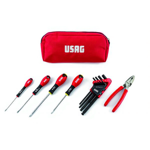 Sac à outils compact Usag avec tournevis et pinces combinées, ensembles d'outils portables - Product Image 2