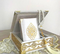 Coffret Coran Complet 6 Pièces – Cadeau de Mariage et pour Tous – Ensemble de Haute Qualité Codé par Couleurs avec Reliure en Velours et Boîte Rehal par AA IMPEX