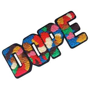 Parches de chenilla de hierro multicolor letras bordadas doradas para Navidad a granel enorme sin PVC para sudaderas con capucha toallas y ropa - Product Image 1