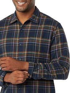 Último diseño, Camisa de franela de buena calidad para hombre, diseño a cuadros, estampado de moda, botones de verano, camisas de franela transpirables para hombre - Product Image 3