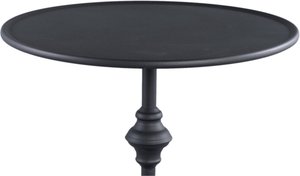 Table d'appoint élégante en aluminium avec dessus rond et socle pour meubles de salon et de chambre à coucher - Product Image 2