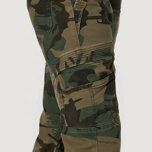 Hombres Camuflaje Impreso 100% Algodón Casual Senderismo Cargo Pantalones Multi Bolsillo al aire libre Pantalones Tácticos Seis bolsillos Pantalones - Product Image 5